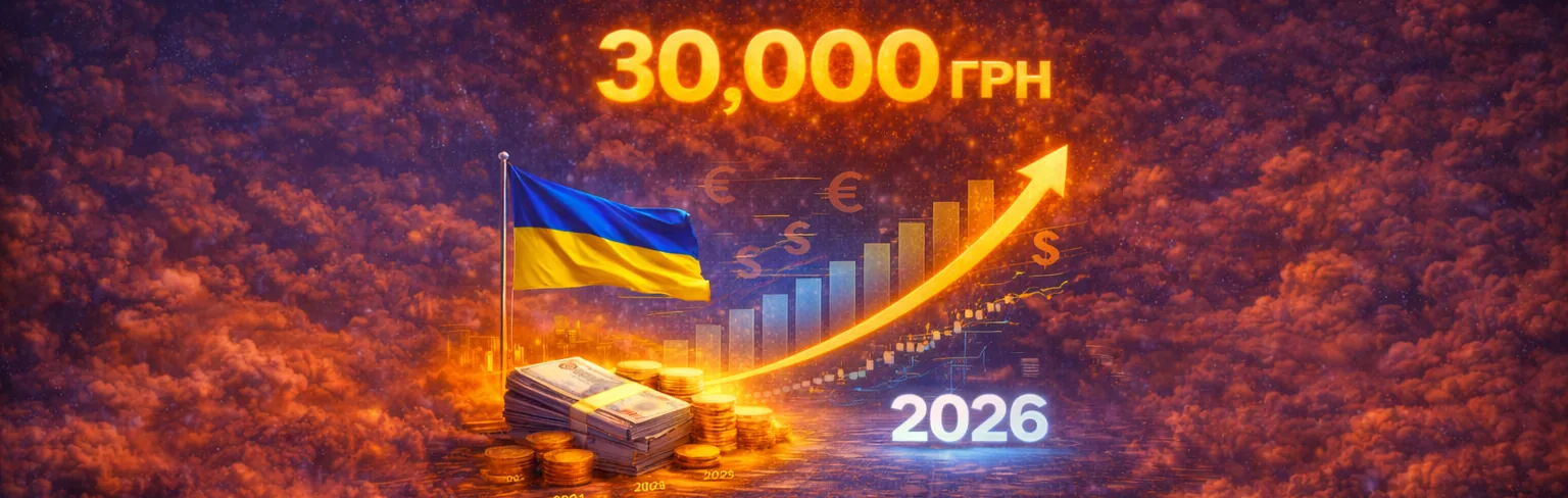 Середня зарплата в Україні більше 30 000 грн у 2026 році?
